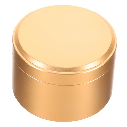 Cabilock 1 Pc De Té Estaño Bote De Café Yerba Frasco Equipo Tapa Contenedores Conde Infusor Automático Paquete Té De Metal Lata Práctica Lata Sellada Golden Cobre