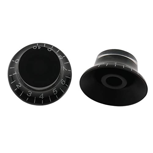 AXLIZER 2PCS Potentiometer Knob, Custom Electric Guitar Bass Top Hat Knobs Speed Volume Tone AMP Effect Pedal Control Knobs