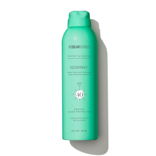 MDSolarSciences KidSpray SPF 40 | Water-Resistant, Broad-Spectrum Sunscreen Spray for Kids | Infused with Indian Gooseberry, Vitamin C & Antioxidants | Non-Aerosol | Safe for Sensitive Skin (6 Fl Oz)