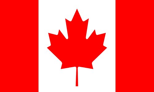 Canada National Maple Leaf Polyester Flag (5 x 3 Foot) by Robelli