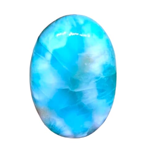 Larimar naturel cabochon ovale 26x18x6mm pour création de bijoux DIY