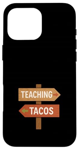 面白い 先生 タコス 火曜日 食通 教室 ユーモア スマホケース iPhone 16 Pro Max 用