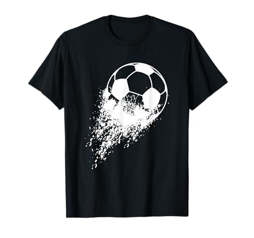 Soccer Player Sports Vintage Men Boys Soccer Ball T-Shirt
