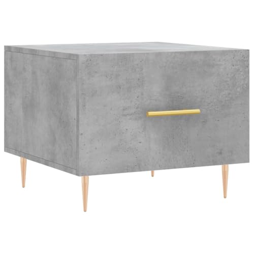 Table basse gris béton avec rangement pour optimiser et ranger votre salon - 6