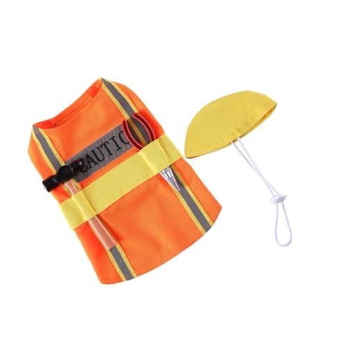Disfraz para perro resistente Toddmomy talla M naranja