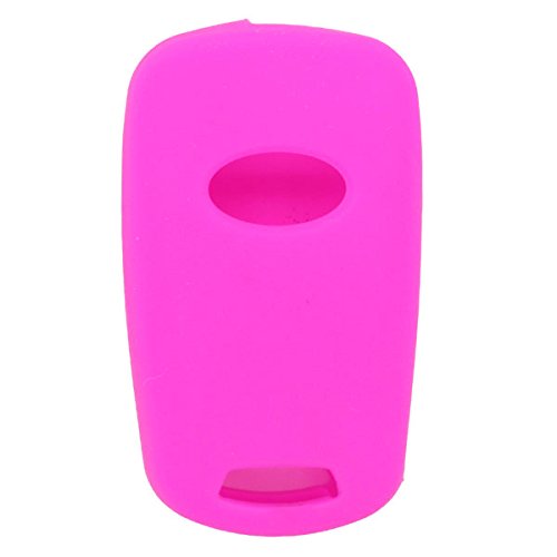 BROVACS Silicone Cover Protector Case Holder Skin Jacket Compatible with HYUNDAI KIA 3 Button Flip Remote Key Fob CV9100 Rose - Image 2