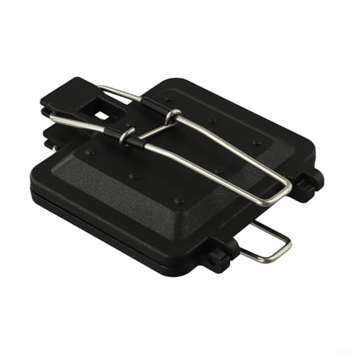 Sandwichera con mango plegable para uso en exteriores, cocina antiadherente para comidas saludables, aleación de aluminio resistente y construcción de acero inoxidable