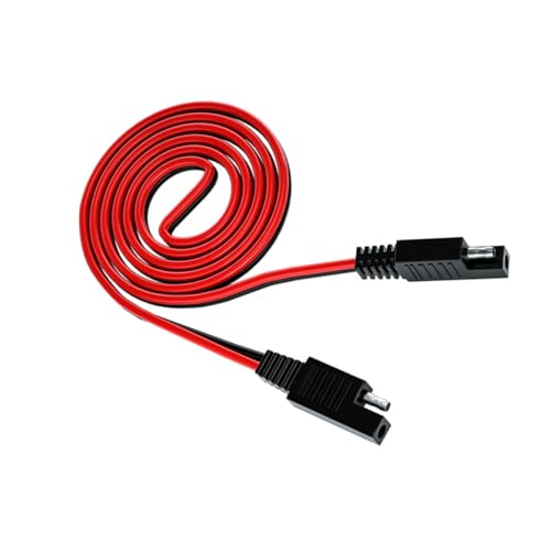 Operitacx Câble SAE Double Interface 1 Mètre, Rallonge pour Chargeur de Batterie Voiture et Moto, Câble de Connexion Cosse à Œillet pour Raccordement...