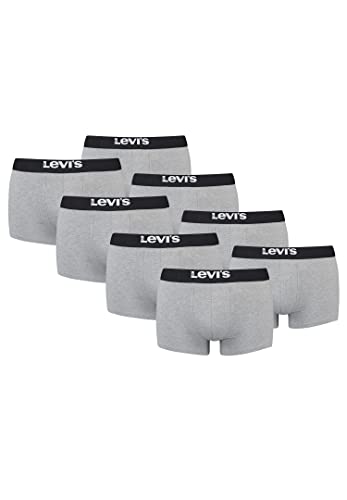 Bóxers de hombre Levi's gris cómodos para uso diario y oficina pack de 8