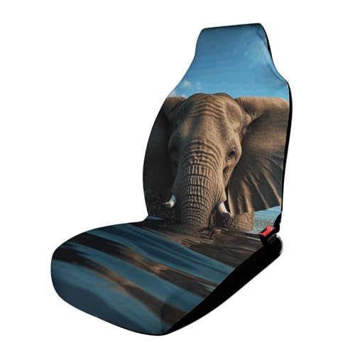 Housse de siège de voiture universelle facile à installer motif éléphant