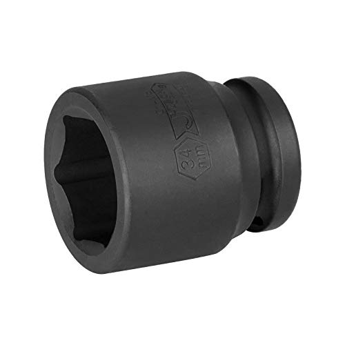 Image of Jetech 3 /4 Inch Drive 34mm Standard Impact Socket, Made with Chrome Molybdenum Alloy Steel, Heat Treated, 6-Point Design, Metric