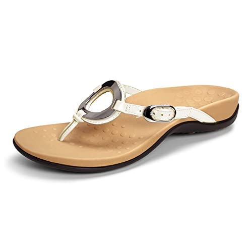 Image of Vionic Women's Rest Karina Backstrap Sandal- Supportive Ladies Slip on Sandals That Include Three-Zone Comfort with Orthotic Insole Arch Support, Medium and Wide Fit