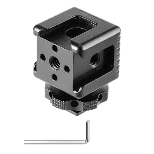 Fomito LX-3 3-Head Cold Shoe Mount with 1/4" Screw for Camera Cage Flash LED Monitor Microphone etc