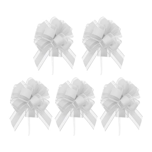 7Rainbows 50 Fiocchi Di Raso Mini Per Artigianato E Scrapbooking - Colori Estivi Con Perline Finte