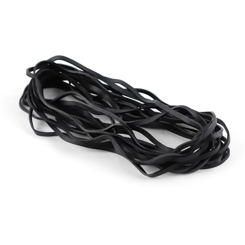 Gsrhzd Gomas Elasticas, 30 Pieza 18x0.3cm Negro Goma Elastica, Banda de Goma Elástica Pesada, Resistentes y Reutilizables, para Oficina, Hogar, Material Escolar, Camping