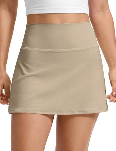 Image of CRZ YOGA Butterluxe High Waisted Tennis Skirts | Built-in Shorts with Pockets, Extremely Soft, Casual, A Line, Stretchy, Mini, Skort for Women