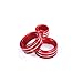 Car Center Console Air Conditioner Knobs Ring Trim Compatible with BMW 1 2 3 4 Series F30 F34 F46 GT X1 F44 F47 F48 U11,A/C Climate Control and Radio Volume Knob Ring Cover (Red)…