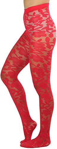 Image of ToBeInStyle Women's Sheer Floral Lace Full Length Leggings
