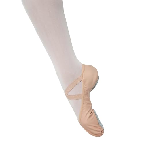 Danshuz Girls Pink Leather Upper Stretch Split Sole Ballet Shoes 11 Kids2