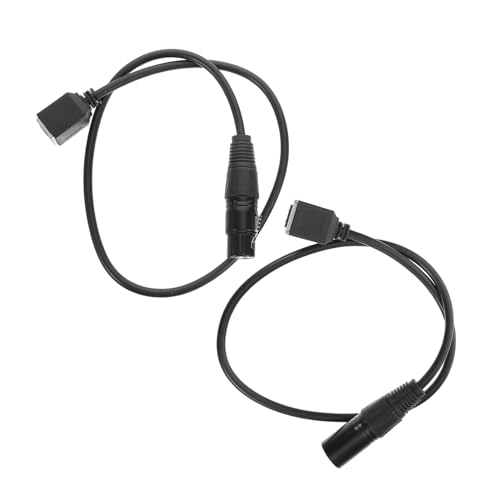 GALPADA 2pcs Light Control Cable: 3 Core to Rj45 Male and Female Adapter High Precision Signal Extension for Dj and Theatrical Stage Lighting Systems