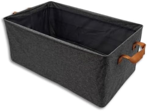 Kit 4 Caixas Organizadoras em Tecido, Grande e Dobrável com Alças...