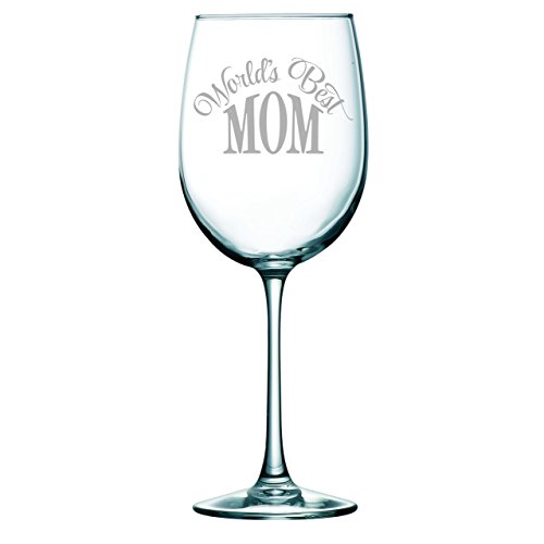 World's Best Mom 19 oz. etched wine glass Handmade Products
