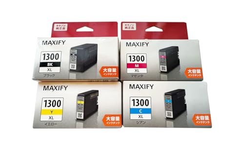 Canon MAXIFY 1300 インク4色セット Amazon.co.jp: 【純正品4色セット】キヤノン インクタンク PGI-1300XL