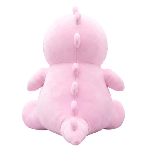 Image of Ultra-Soft 30cm Pink Dinosaur Plush Toy - Cute & Cuddly Stuffed Animal
