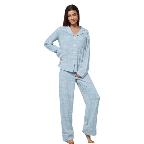 Pyjama en flanelle anti-frissons pantalon douillet pour l'hiver
