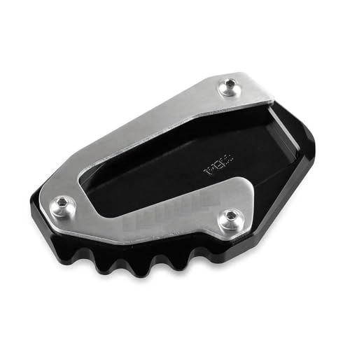 Motorrad CNC Seitenständer-Verlängerungspolster Für Ducati Scrambler Cafe Racer 2019 2020 2021 Hypermotard 939 939SP 2016–2021 Stützplatte Ständer(Schwarz)