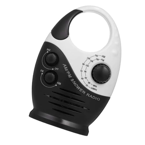 OSALADI Portable Shower Radio Am Fm Battery Powered Speaker for Outdoor Bathroom Use Lightweight Compact Design with Sound Quality for Travel and Activities