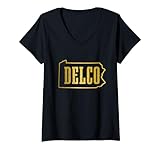 Photo Gallery mappa delco delaware county pride pennsylvania vintage maglietta con collo a v Photo Gallery mappa delco delaware county pride pennsylvania vintage maglietta con collo a v