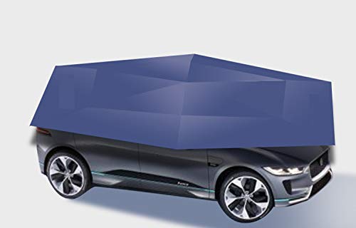 Car tent Semi-Automatic Hot Summer Car Umbrella, Over Portable Movable Carport,Folded Automobile Protection Sun Shade,Anti-UV Canopy, Movable Carport Canopy for Outdoor Camping Tent