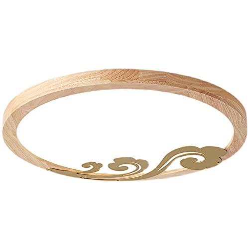 Plafonnier moderne en bois pour créer une ambiance douce dans la chambre