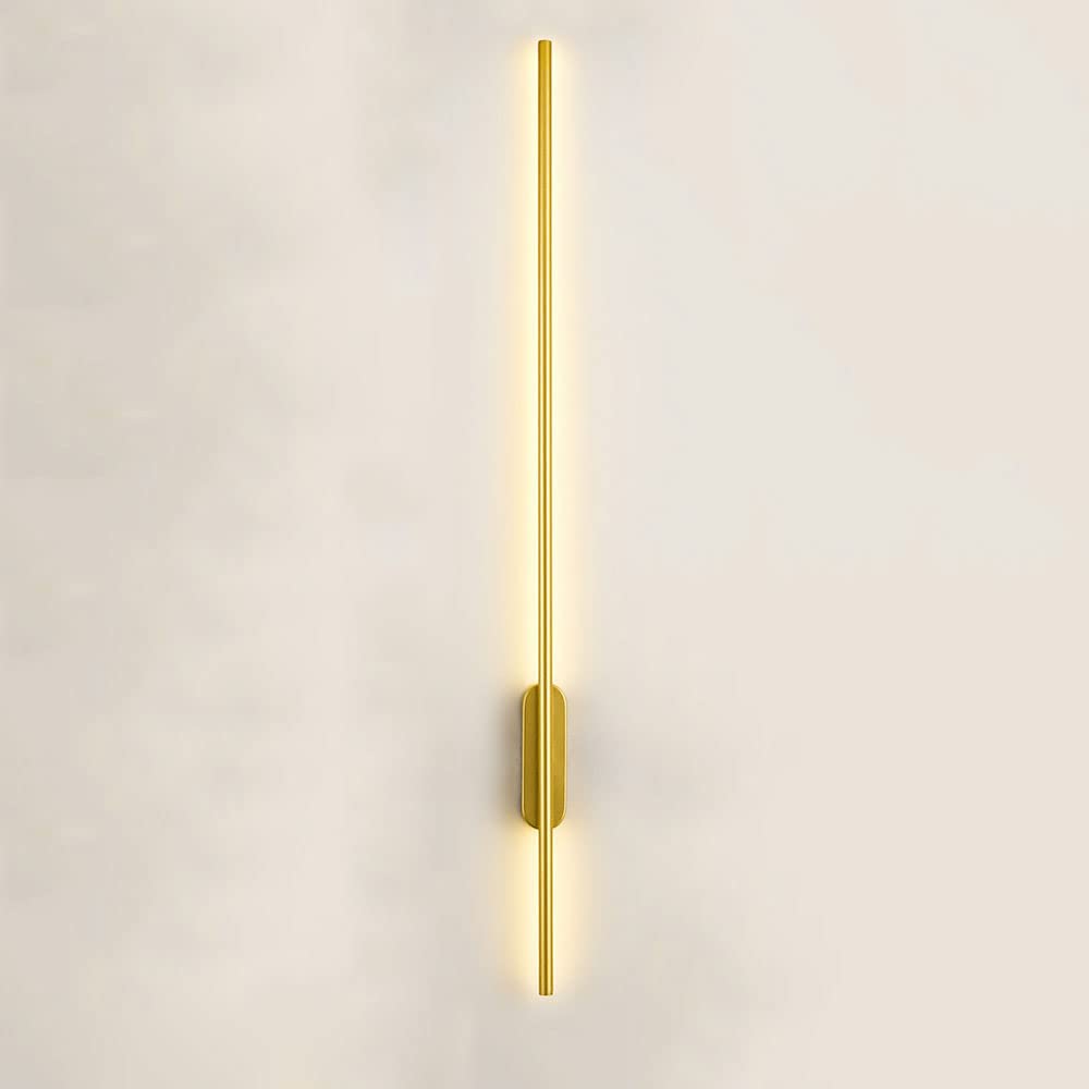 Linterna de pared LED de aluminio con diseño de tubo largo moderno para iluminación de noche