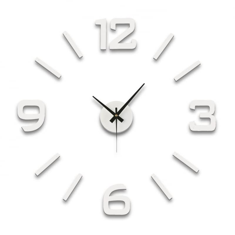 Reloj de Pared Adhesivo Espuma Color Blanco Wall Sticker   Blanca