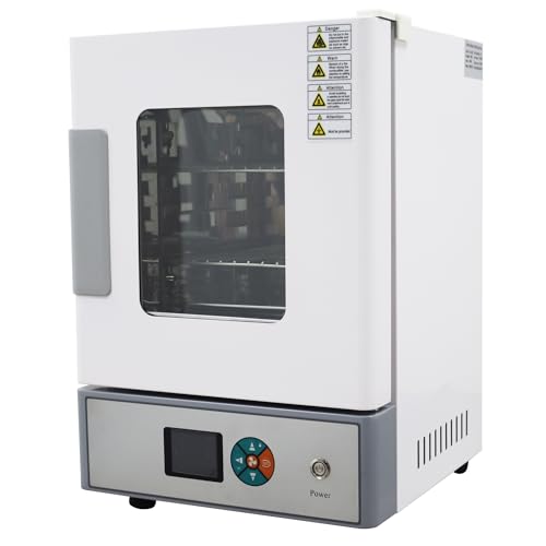 HQHAOTWU Digital Forced Air Convection Drying Oven Lab Heat Treat Oven Electric Blast Drying Oven 20L Inner Chamber Volume Fan Speed Adjustable 0.6KW