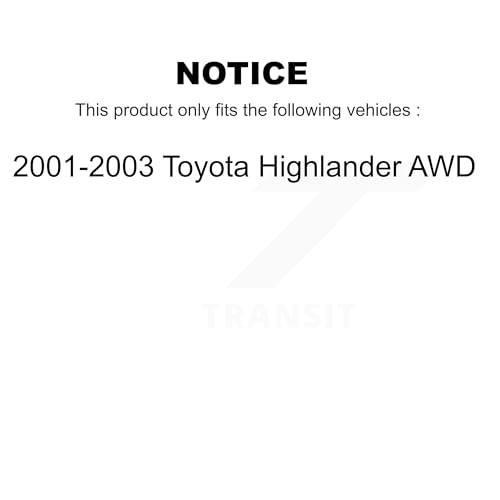 Kugel Front Rear Wheel Bearing Kit Replacement For 2001-2003 Toyota Highlander AWD - Left Right Side (Driver Passenger) K70-102211 by KUGEL - Image 2
