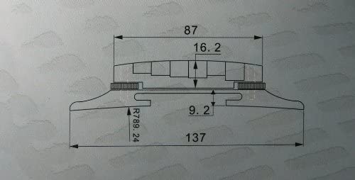 (E46) Adjustable Archtop Rosewood Guitar Bridge base and saddle for jazz guitar, Style-2