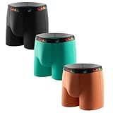 Carer 3 Piezas Boxers de Incontinencia para Adolescentes | Ropa Interior de Algodón Lavable con Absorción 100 ml | Ideal para Enuresis y Incontinencia Urinaria | Talla Más de 176 cm