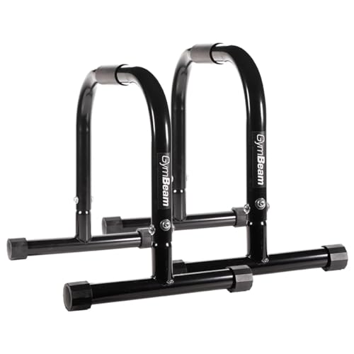 GymBeam Parallele per Calisthenics, Dip Station, Flag Dip Statio, Attrezzo per Esercizi a Corpo Libero, 48cm di Lunghezza, Superficie Antiscivolo, Materiale Resistente