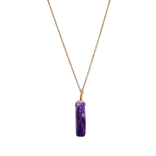AURA GEMS Purple Charoite Pendant...