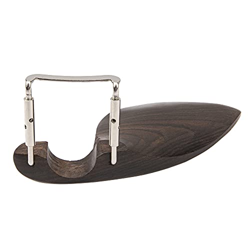 1Pcs Yootones Violin Chin Rest Chinrest Wood with Standard Bracket Compatible with 3/4 4/4 Violin (Black)