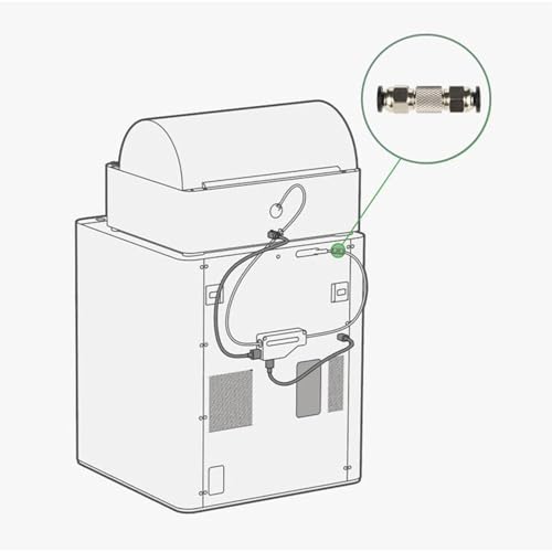 JDCMEI 3 Stück PTFE Tube Connector, PTFE-Zuleitungsrohranschluss, Rostfreier Stahl Bowden Koppler Compatible with Bambu Lab X1/X1C/X1E/P1P/P1S, PTFE Rohr Pneumatische Stecker, 3D Drucker Zubehör