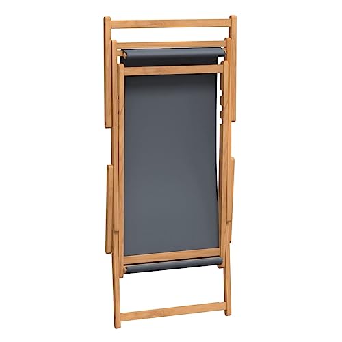 Silla de playa plegable en madera maciza de alta calidad 8