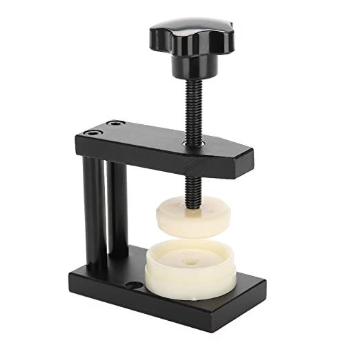 Uhren-Presswerkzeug, Uhrenglas-Presse, Schraubentyp, Uhrenglas-Vorder-Rückseite-Gehäusedeckel-Presswerkzeug mit 12 Matrizen, Press-Reparatur-Set-Werkzeug