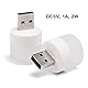 USB-Lichter bei Nacht, Mini-LED-Lampe, ohne Lichtsensor, Stecker, warmweiß, kompakt, ideal für Schlafzimmer, Badezimmer, Küche Auto USB-Atmosphäre-Licht (12 Stück,6 weiß + 6 warm)