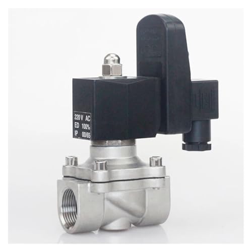Électrovanne NPT 240V AC en acier inoxydable pour eau et gaz