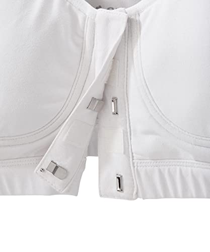 Silverts Front Closure Bra - Comfortable Adaptive Front Hook Bra for Elderly - Wide Straps, Underwire & Padding Free3