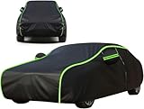YISIYISAN Autoabdeckung Wasserdicht für Isuzu D-Max (2021), Vollgarage Autoplane Auto Abdeckplane Winter Sommer Allwetter Outdoor Strapazierfähig, Black-Yellow